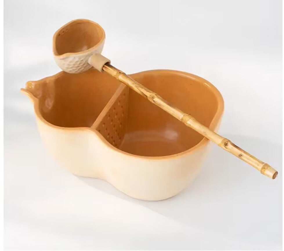 This is a pottery kettle