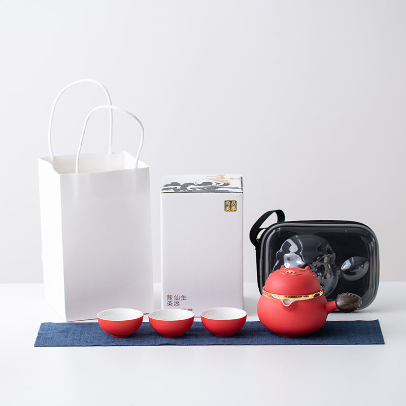 Chinese Dragon Easy Brewing Cup Cute Tea Set Creative Mug Ladies Tea Set Coffee Cup Set