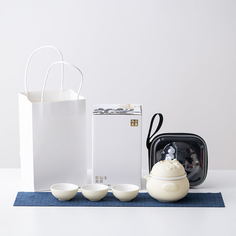 Chinese Dragon Easy Brewing Cup Cute Tea Set Creative Mug Ladies Tea Set Coffee Cup Set