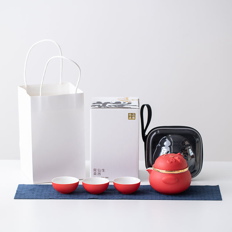Chinese Dragon Easy Brewing Cup Cute Tea Set Creative Mug Ladies Tea Set Coffee Cup Set