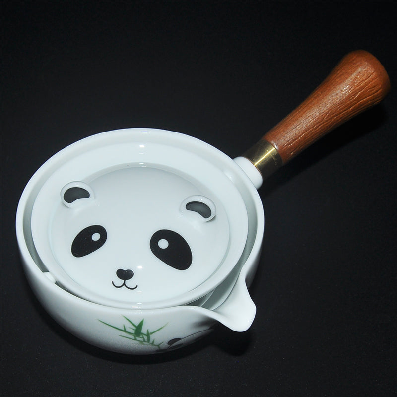 This is a side handle teapot set.this is a 360 rotating ceramic single teapot
