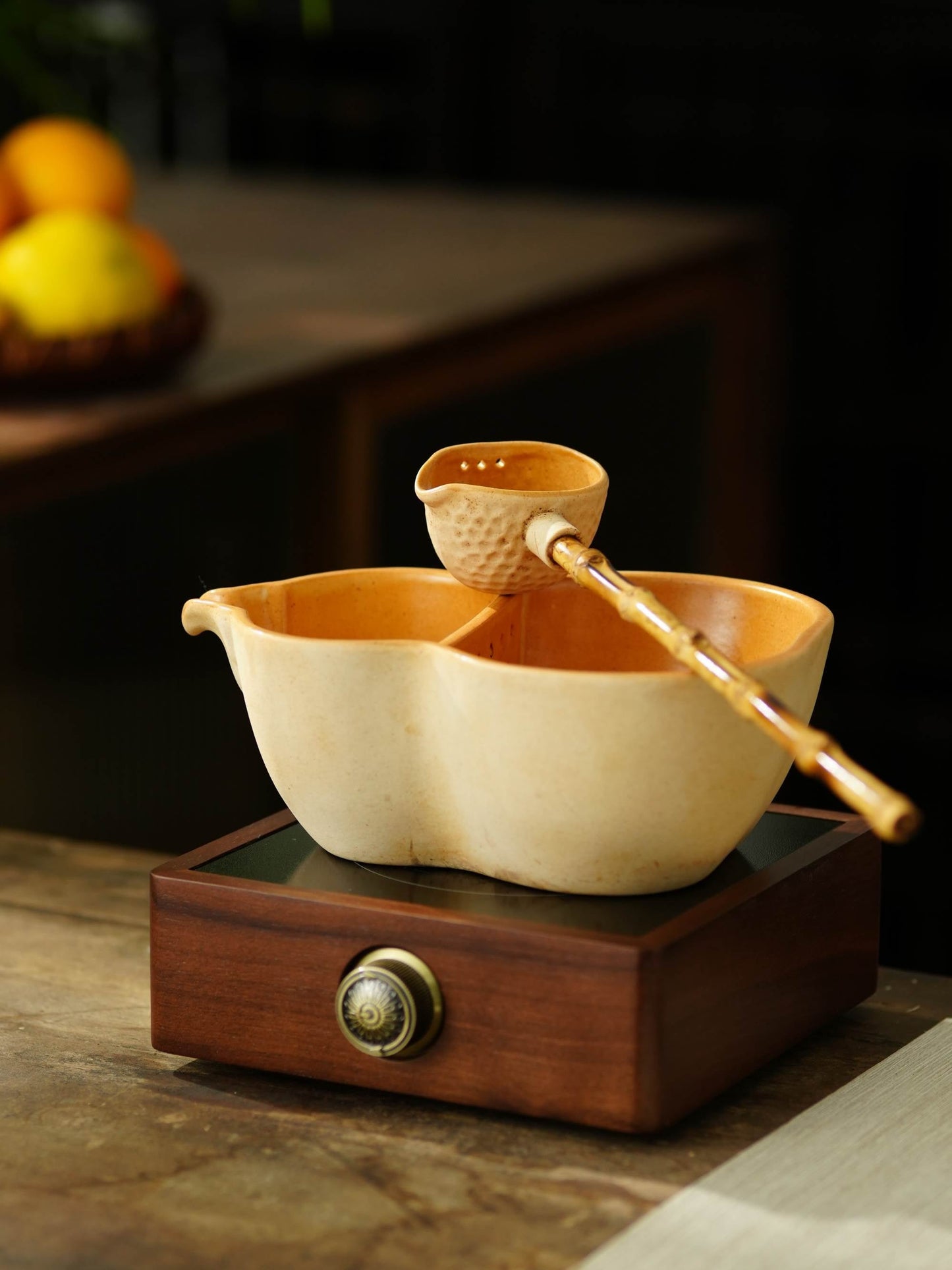 This is a pottery kettle