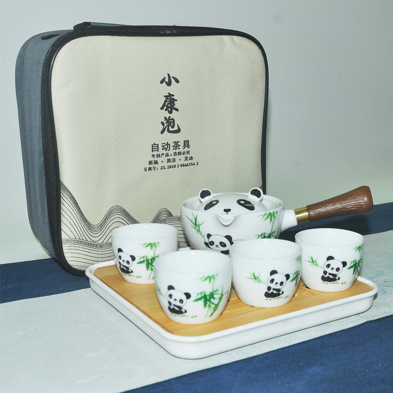 This is a side handle teapot set.this is a 360 rotating ceramic single teapot