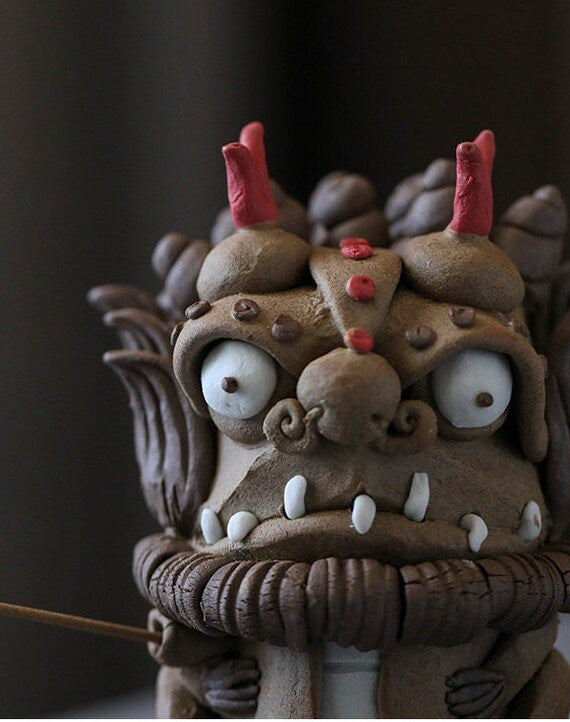 Handmade Tea Pet Incense Holder Orignial Pottery