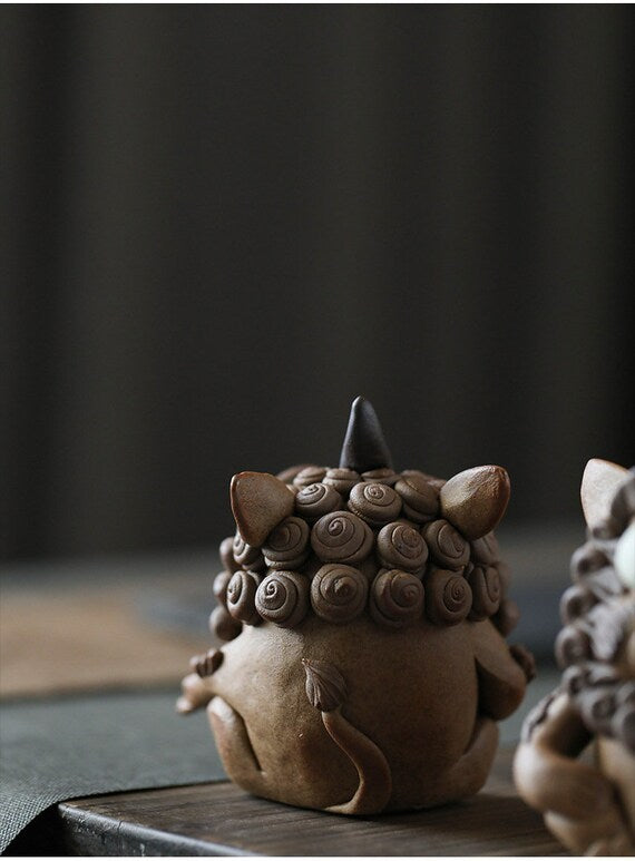 Handmade Tea Pet Incense Holder Orignial Pottery