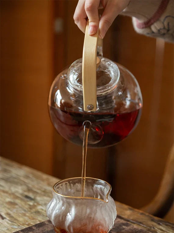 This is a glass kettle