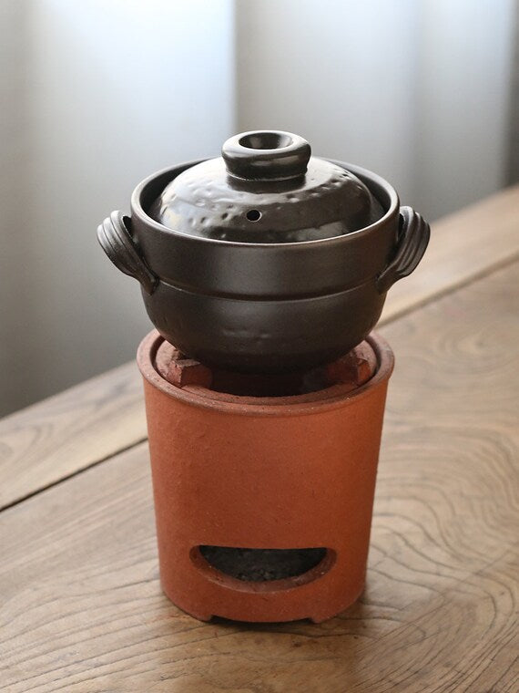 Handamde Chinese Cooking Pot One persone Pot Food Pot Charocal Stove Pottery Pot Soup