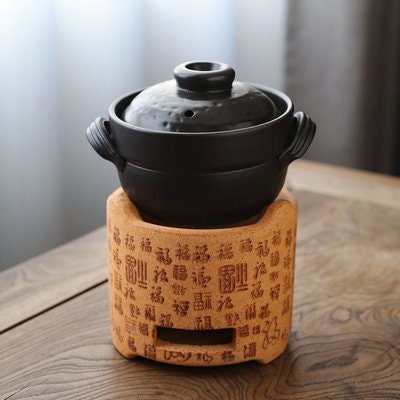 Handamde Chinese Cooking Pot One persone Pot Food Pot Charocal Stove Pottery Pot Soup