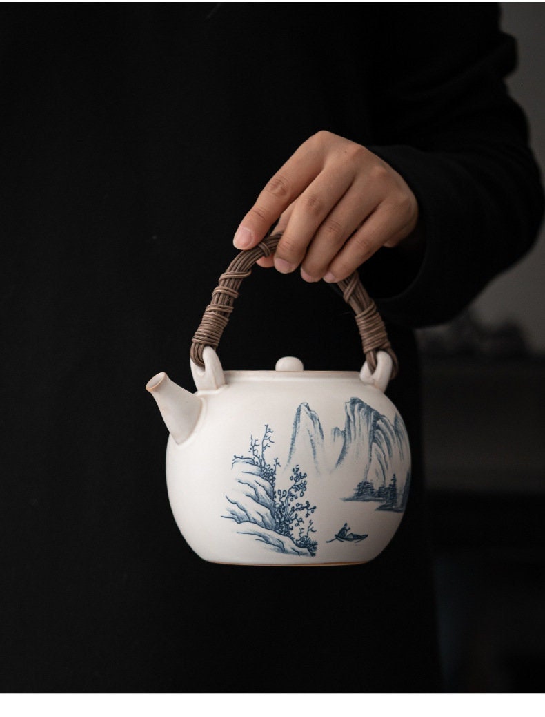 This is a soda glaze kettle