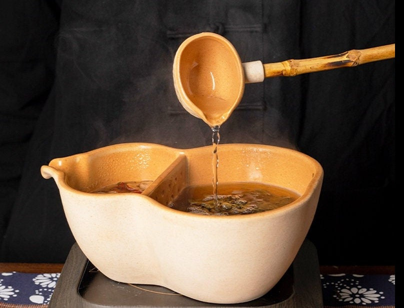 This is a pottery kettle