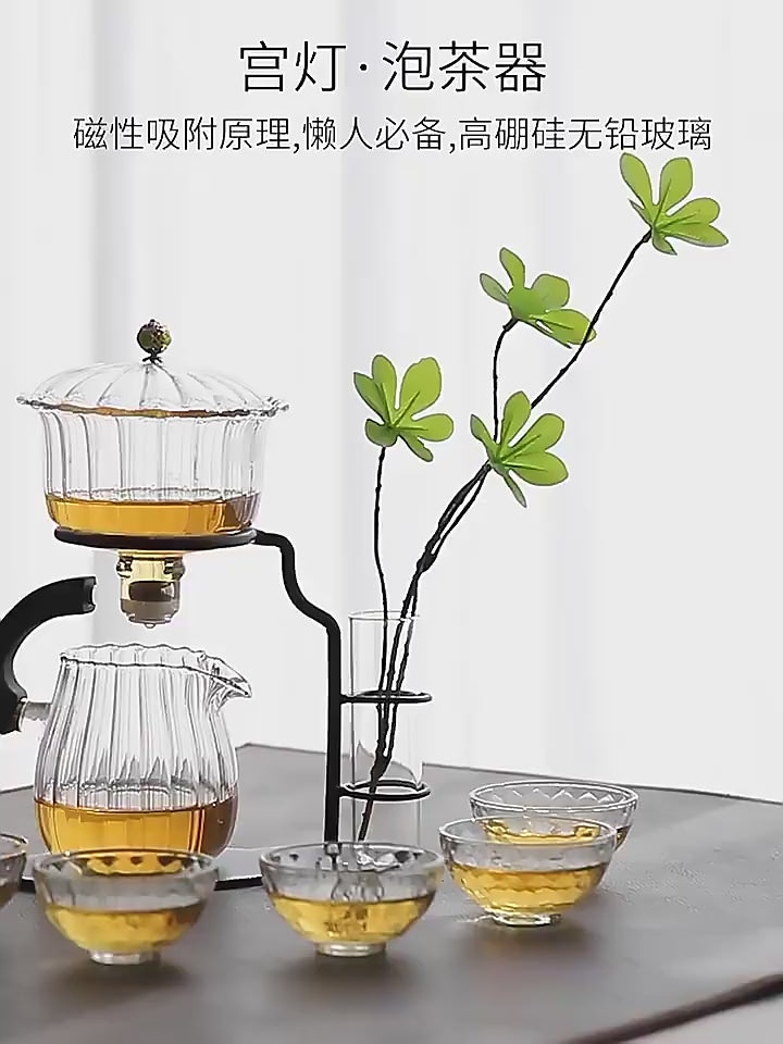 This is high borosilicate glass teapot.this is a automatic teapot