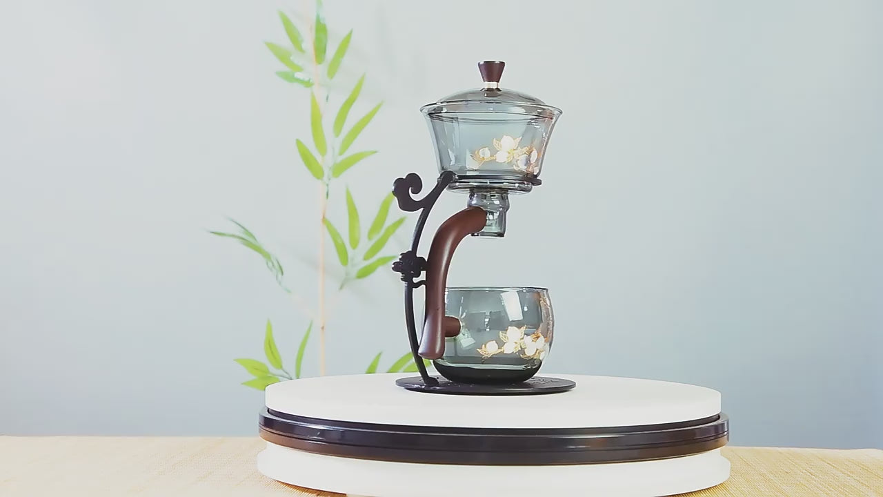 this is an automatic glass teapot