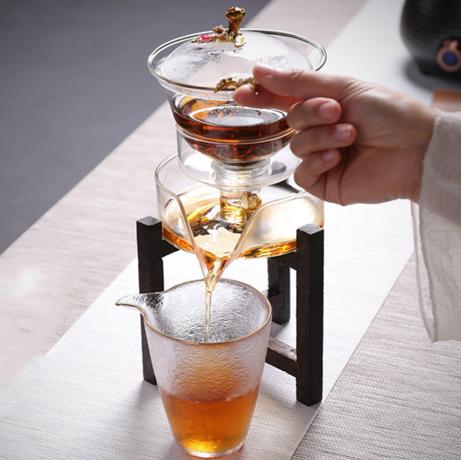 this is an automatic glass teapot