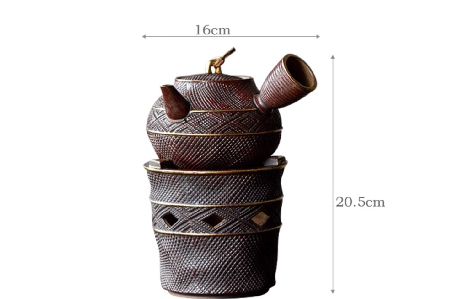 This is a pottery kettle