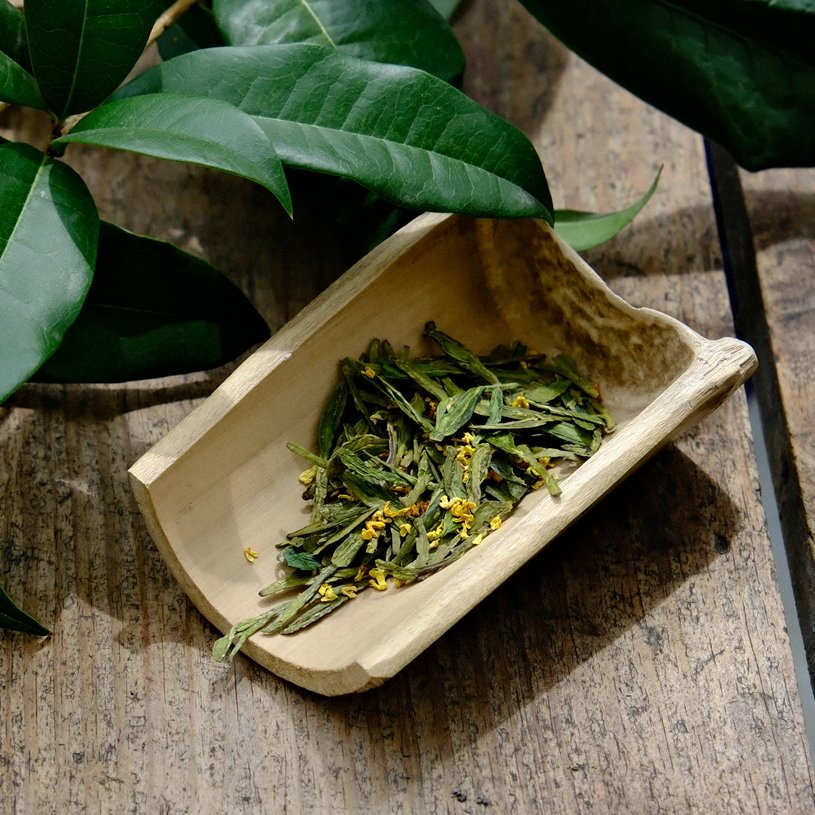 Chinese Herbal Tea Osmanthus Longjing Green Tea Floral Tea Chinese Detox Tea