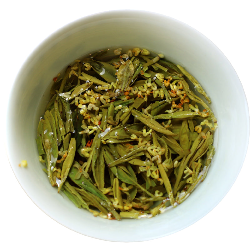 Chinese Herbal Tea Osmanthus Longjing Green Tea Floral Tea Chinese Detox Tea