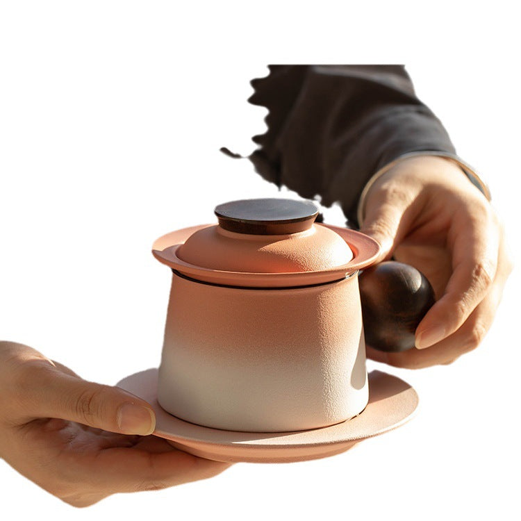 This is a ceramic easy brew mug coffee cup teacup