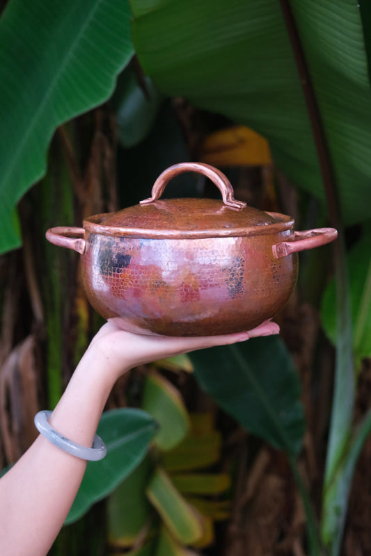 Chinese Handamde Forging Copper Cooking Pot Food Pot Traditional Original Style