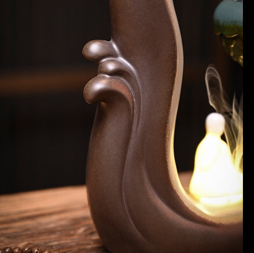 Handemade Incense Holder Incense burner Zen Chinese Dragon Classic Ornament Home Deco Design Indoor incense Plug Tea Pet