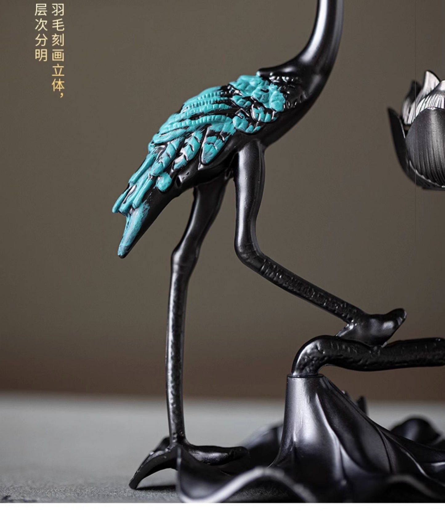 Handemade Incense Holder Incense burner Zen Chinese Crane Classic Ornament Home Deco Design Indoor incense Plug Tea Pet