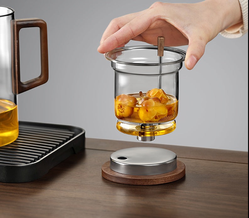 this is an automatic glass teapot