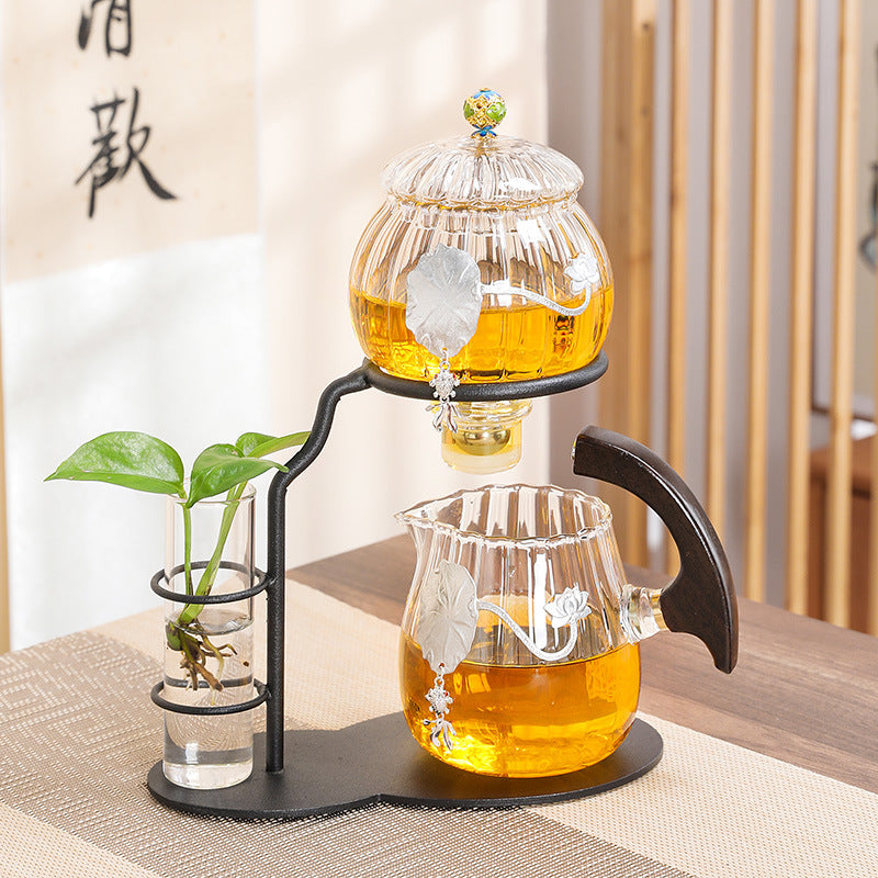 This is high borosilicate glass teapot.this is a automatic teapot