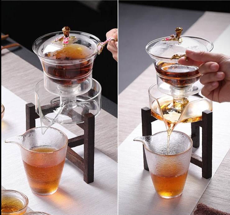 this is an automatic glass teapot