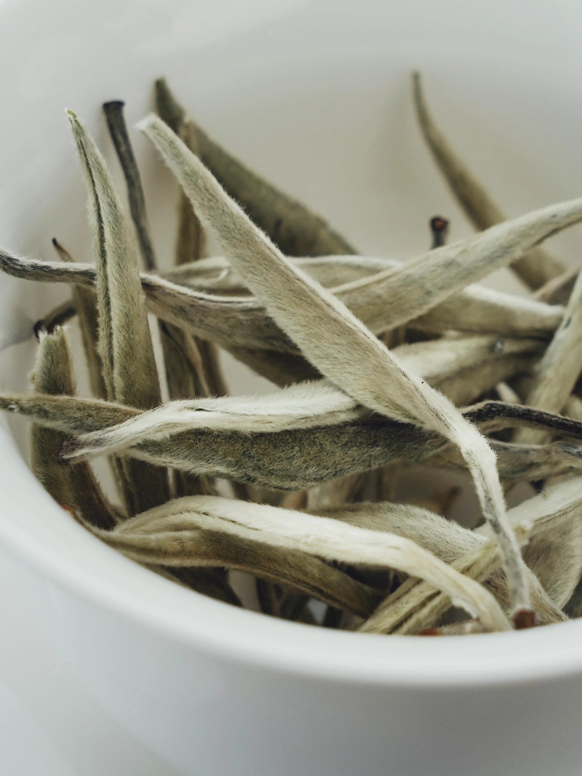 This is Chinese Yunnan silver needle white tea