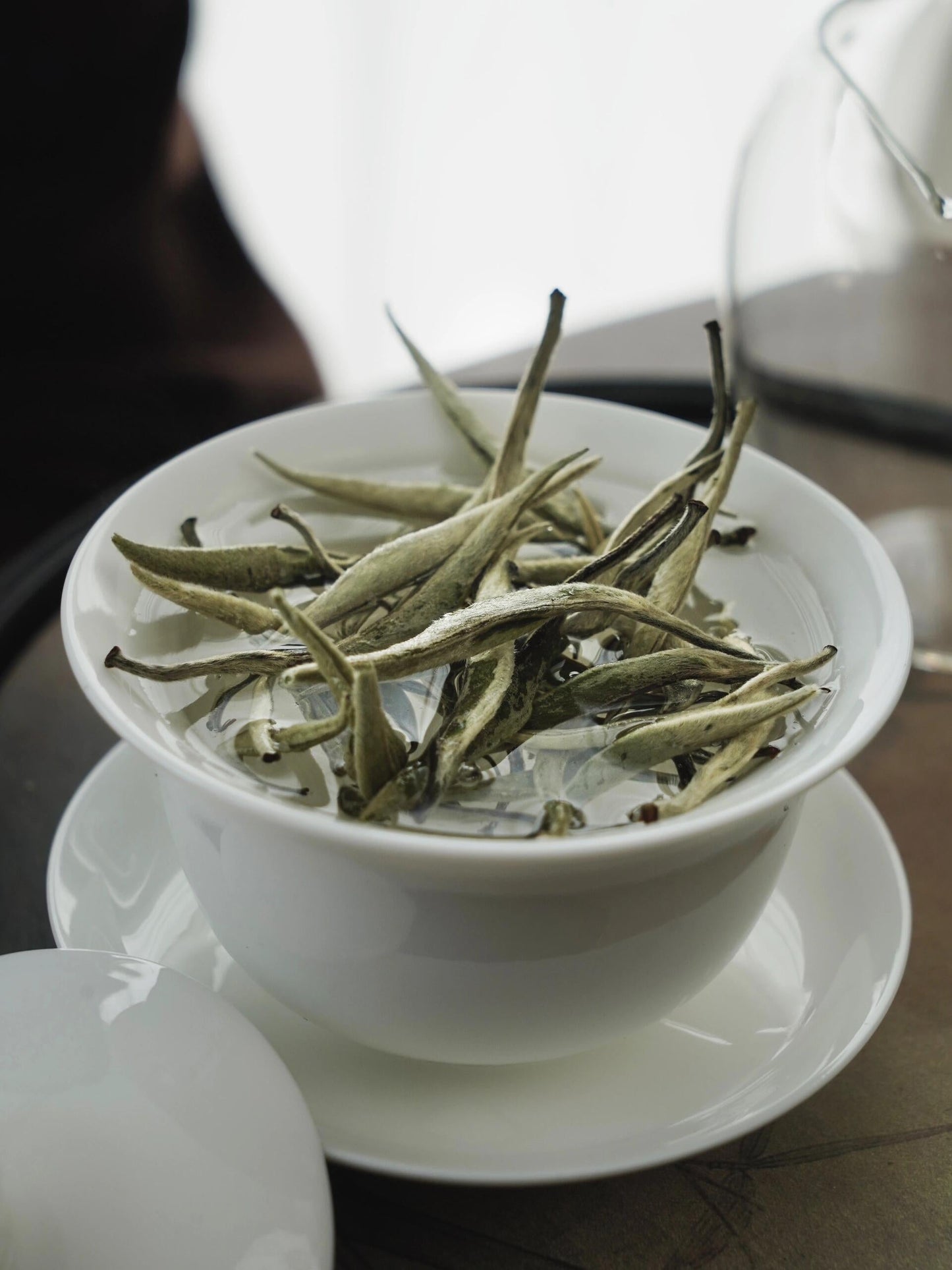 This is Chinese Yunnan silver needle white tea