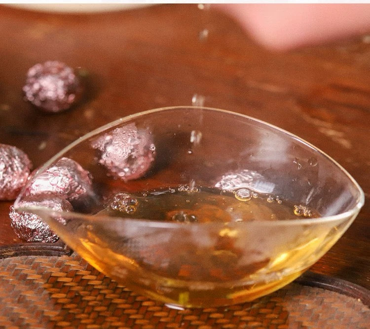 2017 Premium Shoumei Compressed Tea Ball Longzhu Dried Tangerine Peel Sweet Aged White Tea