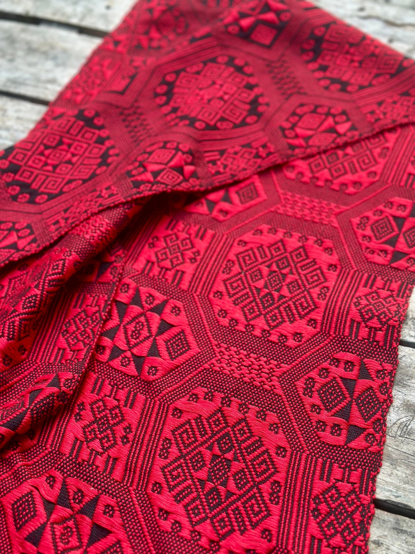 High-end Handcrafted Chinese Zhuang Brocade Silk Cloth Scarf Tea Table Cloth