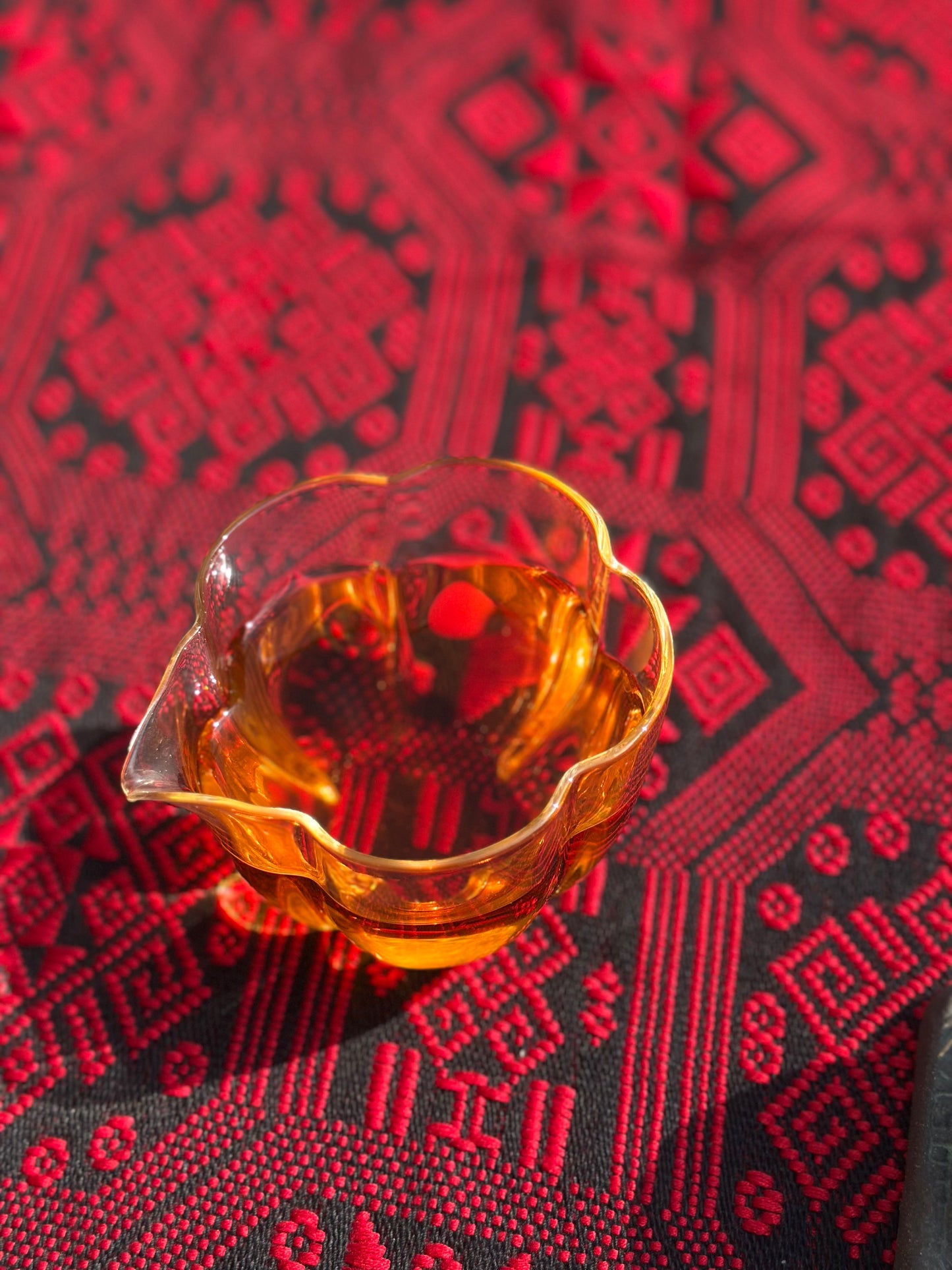 High-end Handcrafted Chinese Zhuang Brocade Silk Cloth Scarf Tea Table Cloth