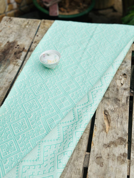 High-end Handcrafted Pattern Chinese Zhuang Brocade Silk Cloth Scarf Tea Table Cloth