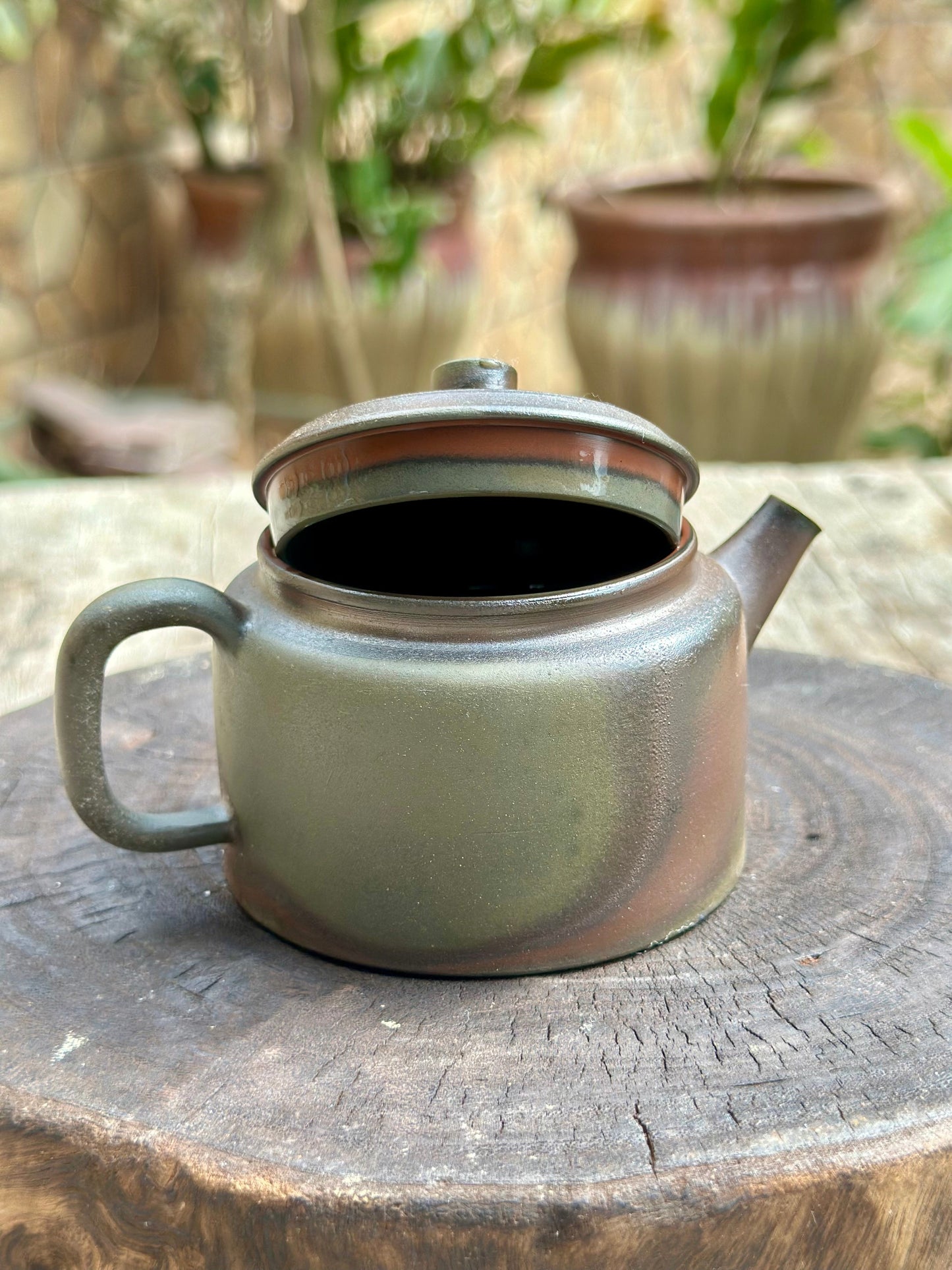 Handcrafted Woodfired Chinese Nixing clay Pottery Clay Teapot Dezhong Shape 150ml High Class Artowork