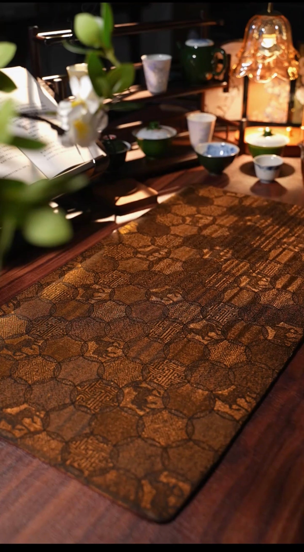 Handmade Chinese Original Horse Pattern Tea Table Cloth Chaxi Chabu Tea Accessory