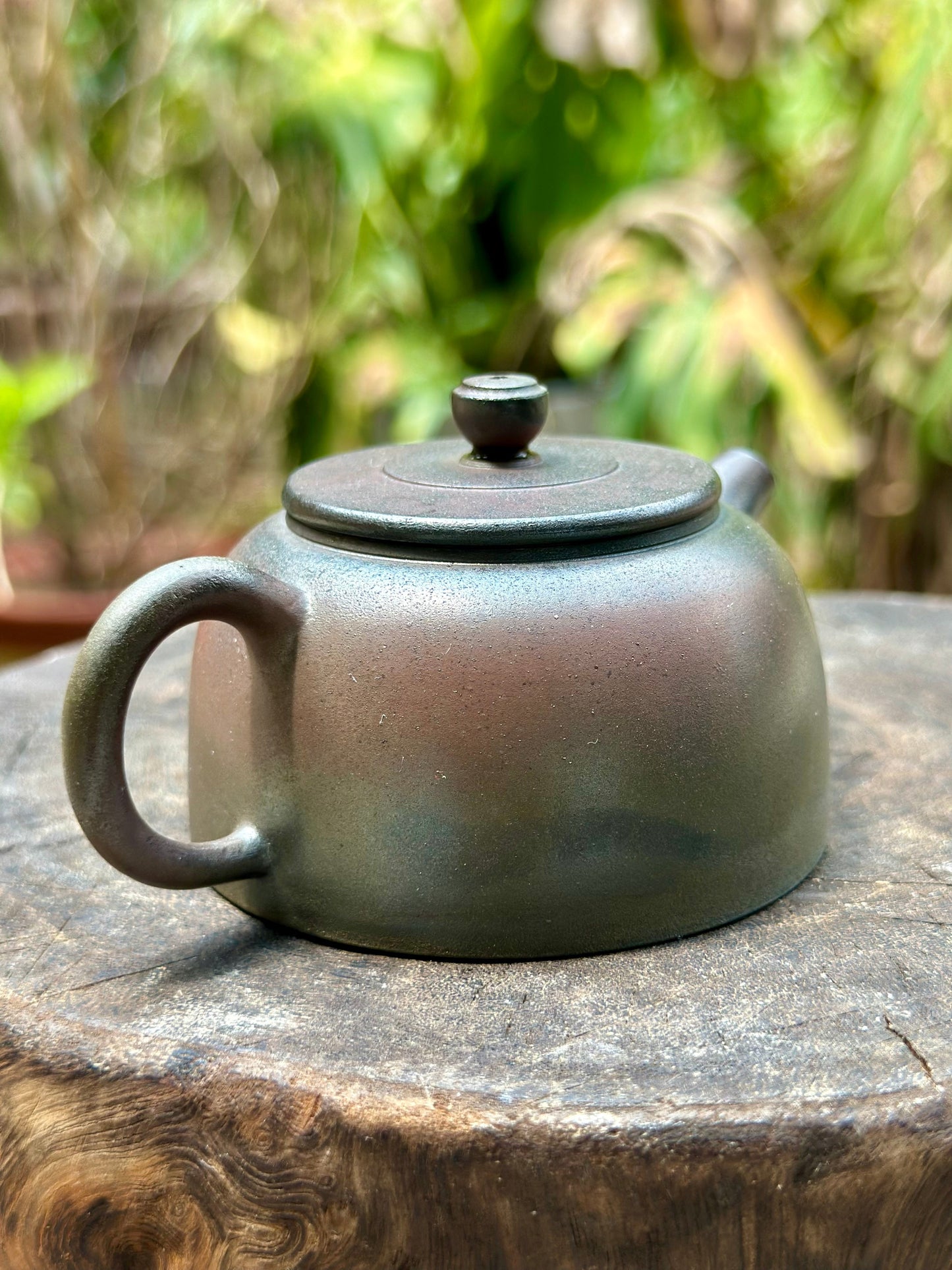 Handcrafted Woodfired Artowork Chinese Dezhong Shape Nixing clay Pottery Clay Teapot  120ml