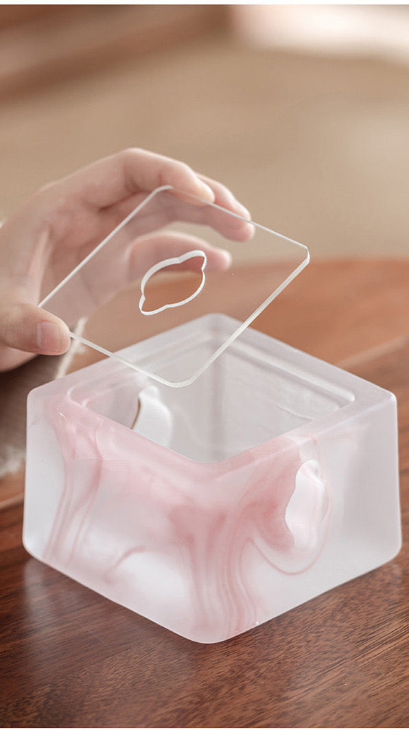 High Quality Flower Shape High Borosilicate Glass Teapot Kettle Mini Stove Set