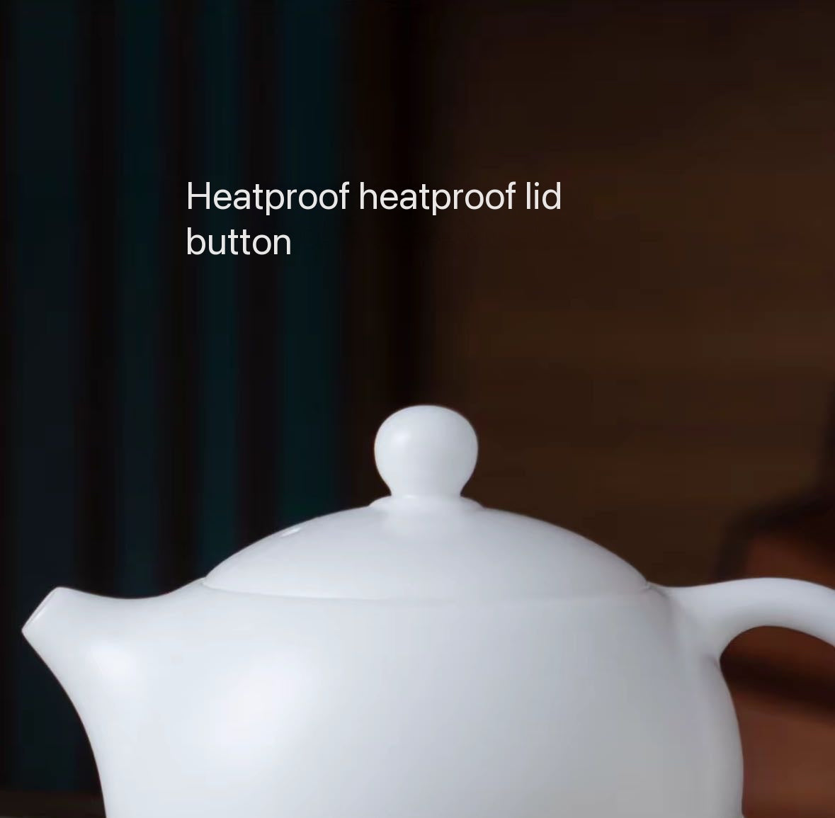 Handmade Rotating 360° Design Ivory-White Classic Xishi Shape Dehua Bingzhong Ice Grade White Porcelain Chinese Teapot 200ml