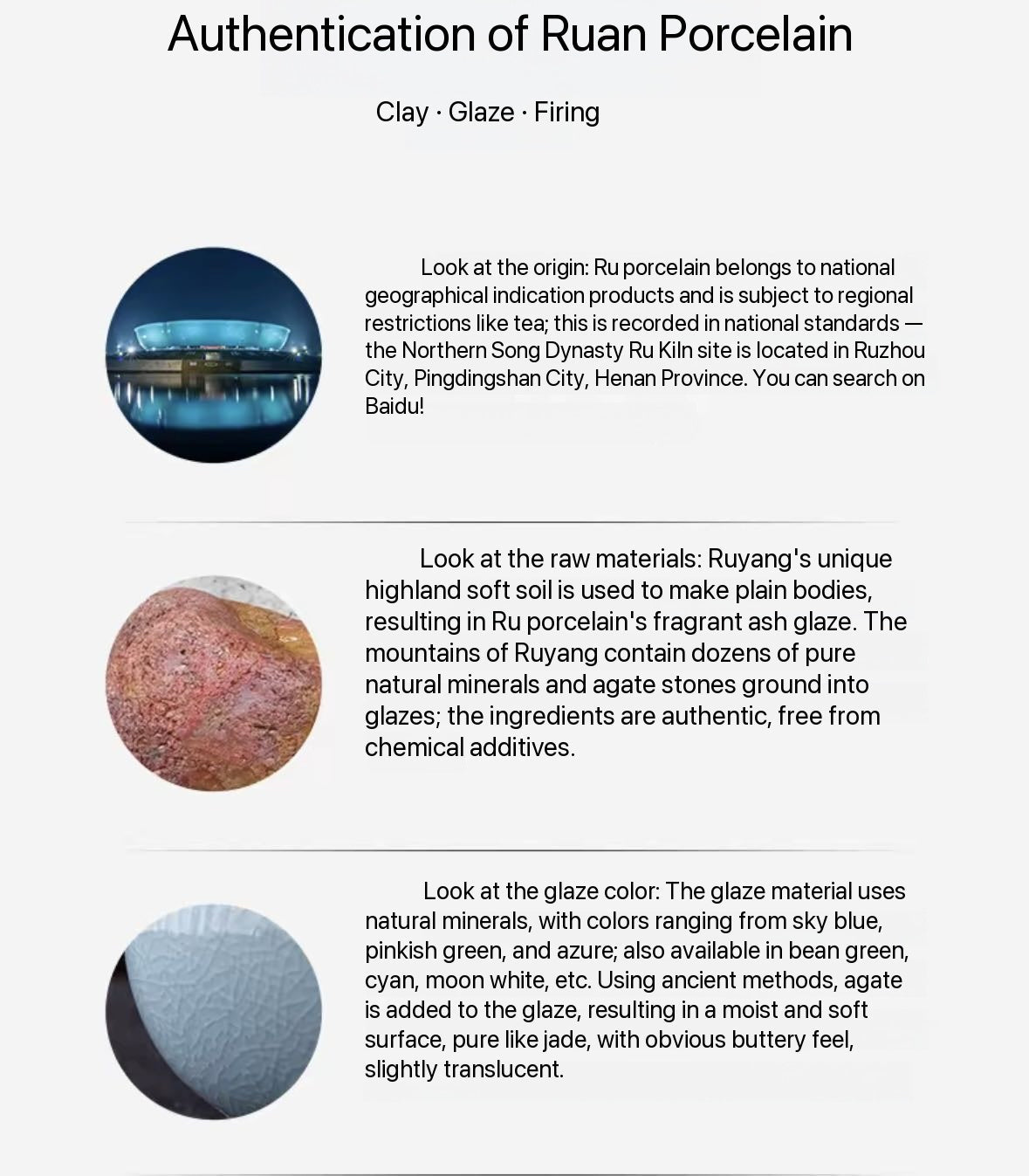 Handcrafted Ru Ware Classic Teacup Chinese High-class Ru Porcelain Ruyao High Feet Shape Cup