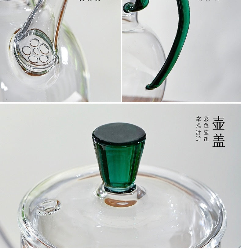 High Quality High Borosilicate Glass Teapot Classic Song Dynasty Style Zhihu Kettle 600ml