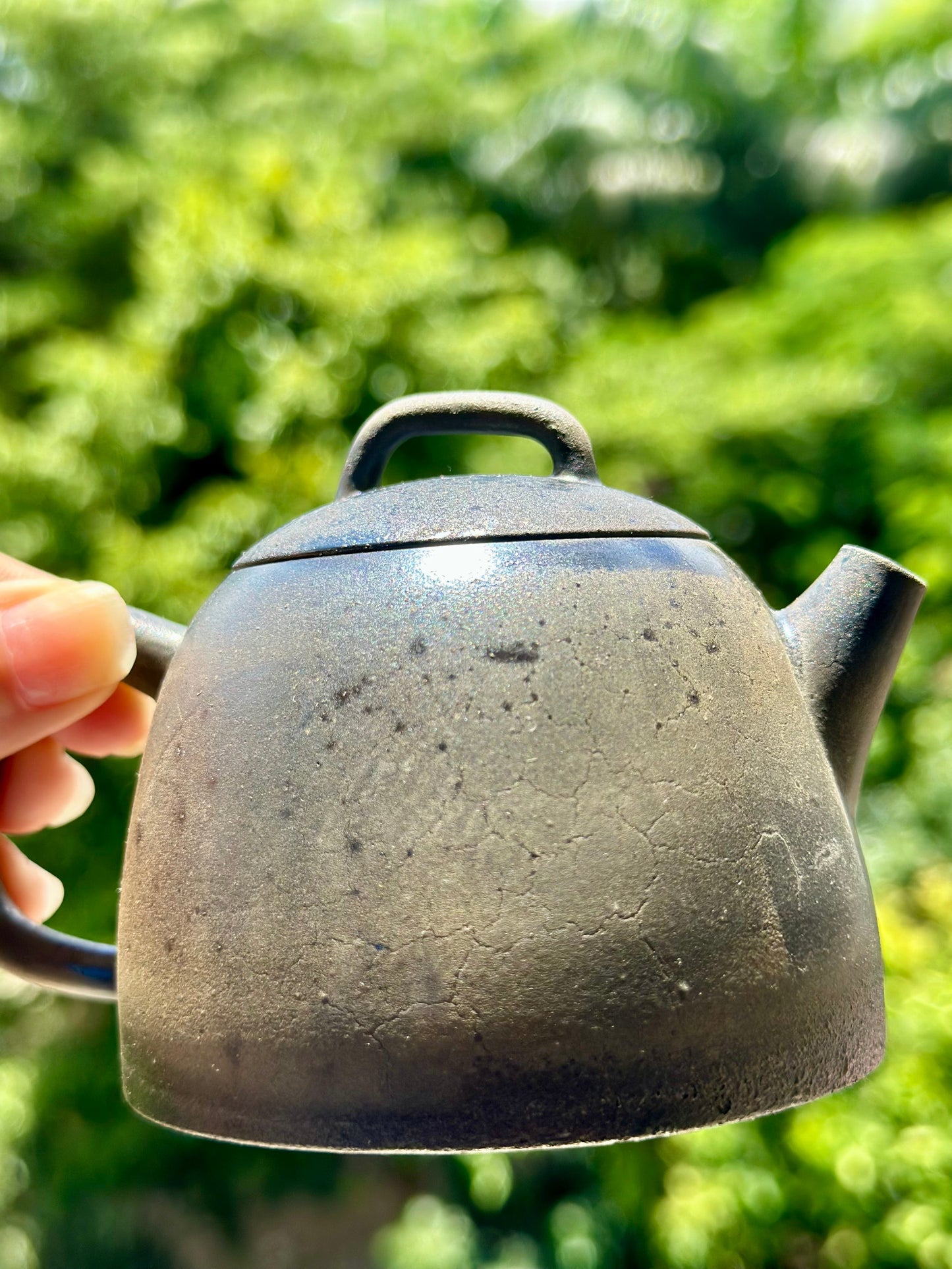 Handcrafted Woodfired Artowork Chinese Chentuo Shape Nixing clay Pottery Clay Teapot  160ml