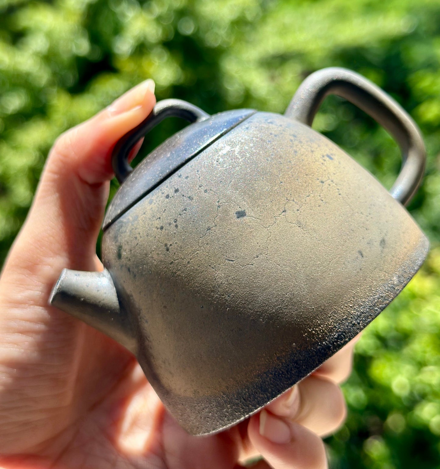 Handcrafted Woodfired Artowork Chinese Chentuo Shape Nixing clay Pottery Clay Teapot  160ml
