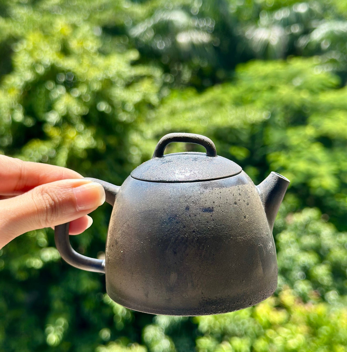 Handcrafted Woodfired Artowork Chinese Chentuo Shape Nixing clay Pottery Clay Teapot  160ml