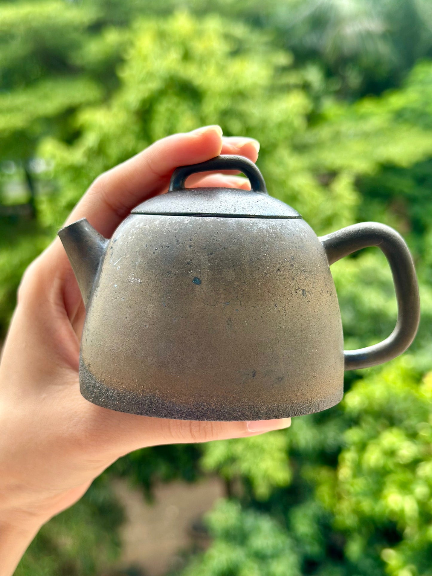 Handcrafted Woodfired Artowork Chinese Chentuo Shape Nixing clay Pottery Clay Teapot  160ml