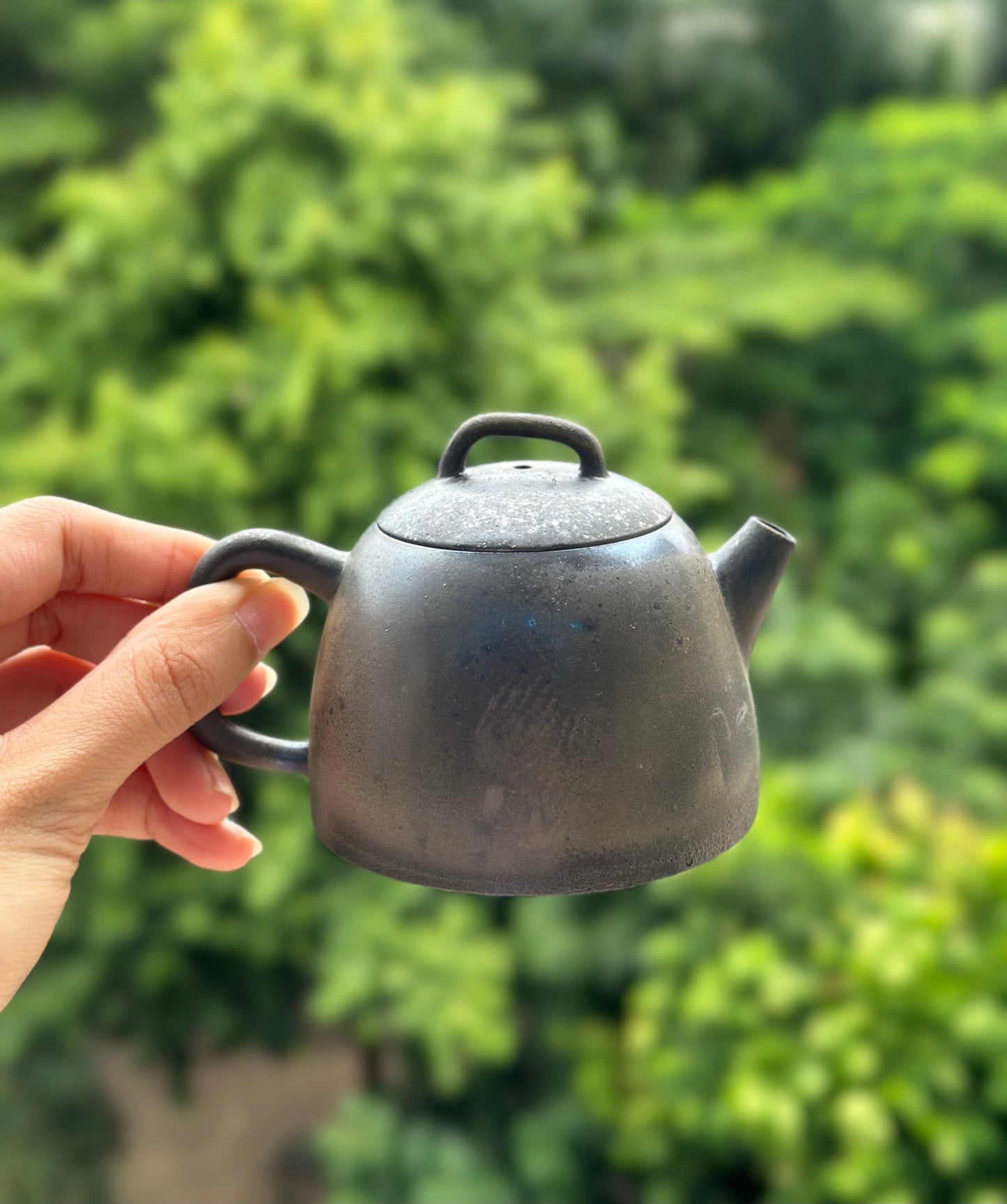 Handcrafted Woodfired Artowork Chinese Chentuo Shape Nixing clay Pottery Clay Teapot  160ml