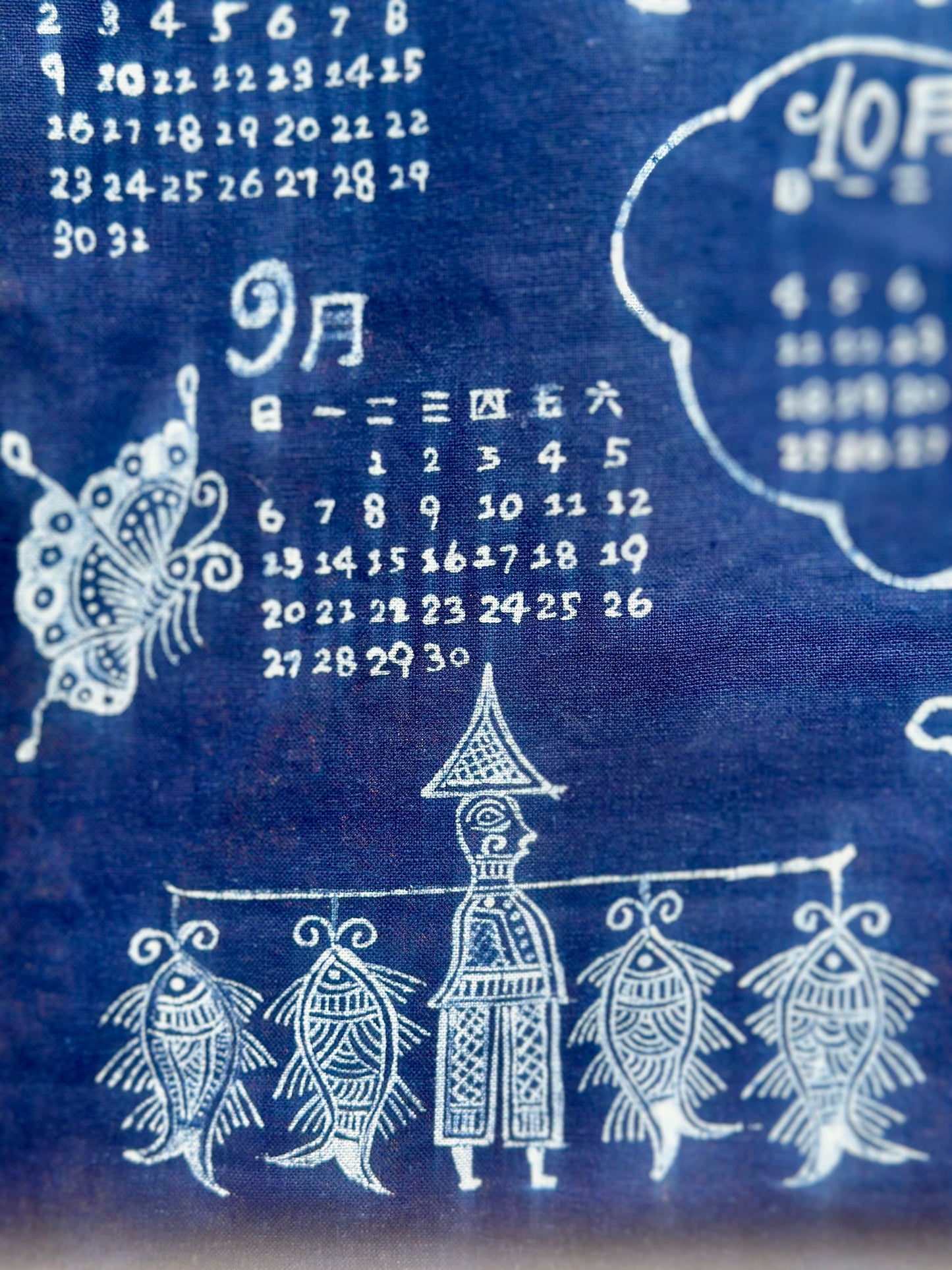 Chinese Handpainted Batik Chinese 2026 Horse Year Calender CHinese Souvenir