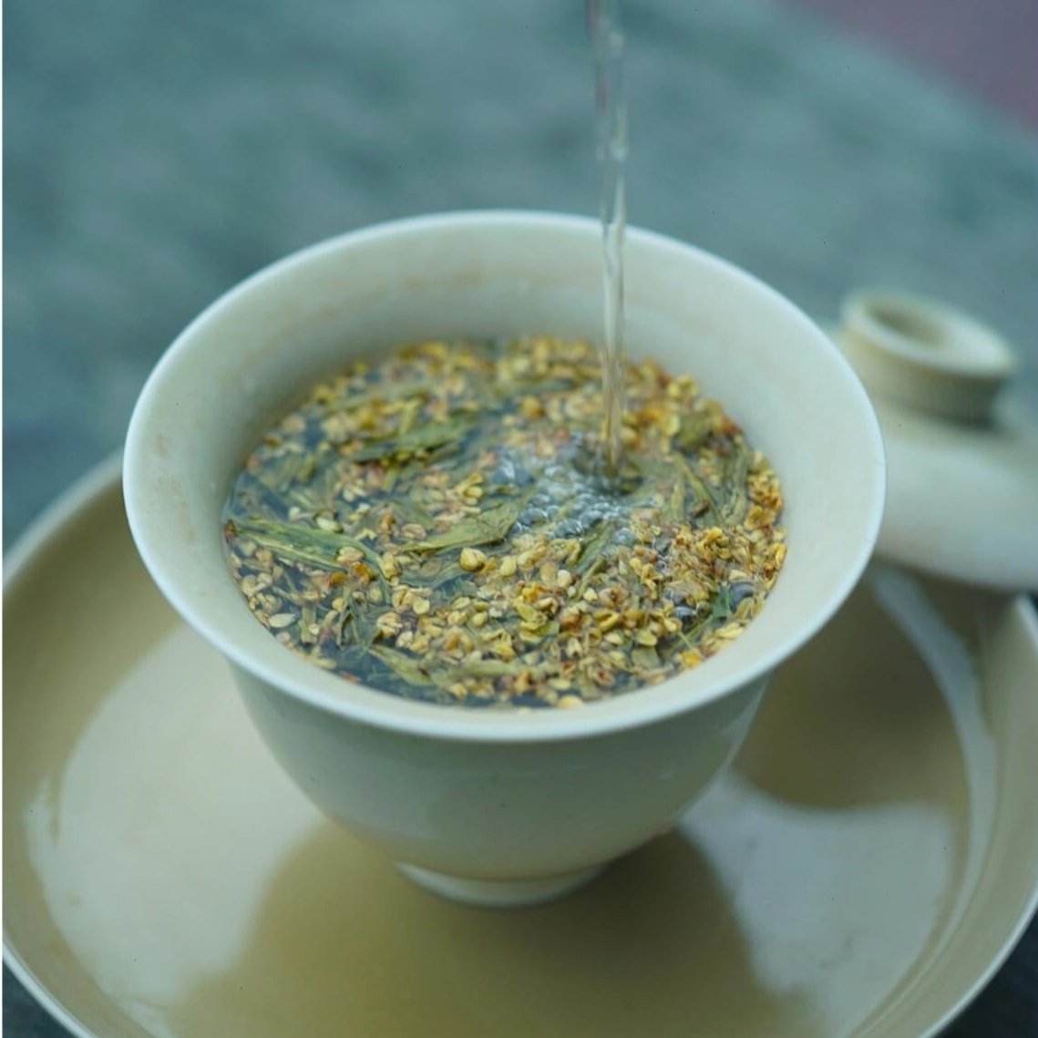 this is Chinese detox tea osmanthus longjing green tea