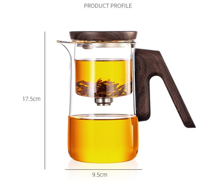 Handmade Original Glass Magnetic Teapot Timing Teapot Brewing Teapot H –  ChinaMoon