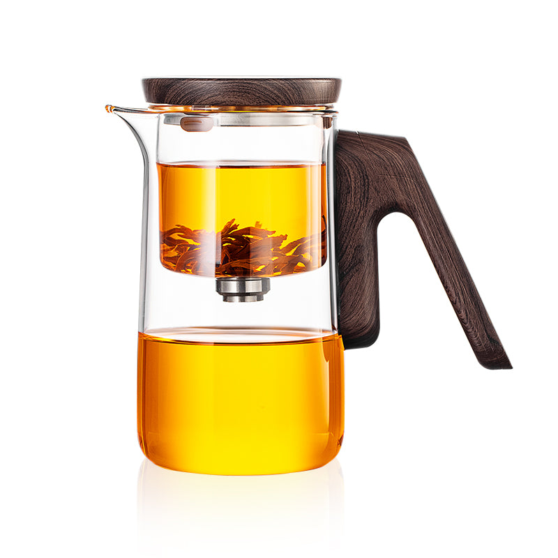 This is a high borosilicate glass teapot.This is a magnetic timing teapot