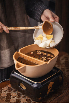 Handmade Chinese Crude Pottery Pot Tea Bowl Japanese Style Pot Tea Pot Tea Ceremony
